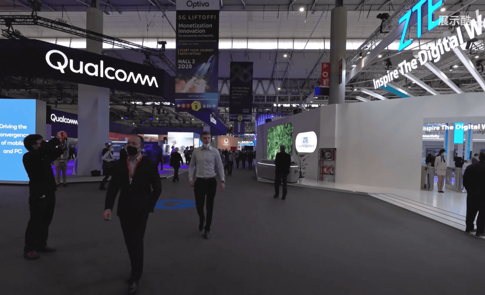 巴塞罗那 MWC 2022 4K全场暴走参观视频 MWC Barcelona 2022 - 展示酷