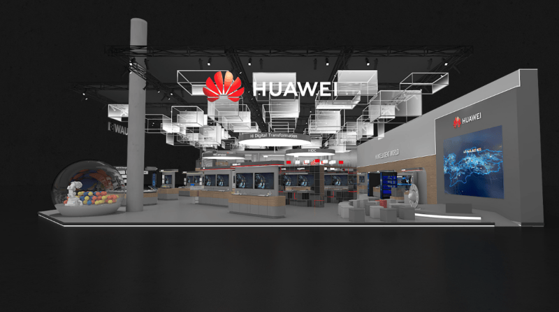 华为企业BGMWC2020展台设计方案 Huawei Enterprise BG MWC 2020 - 展示酷