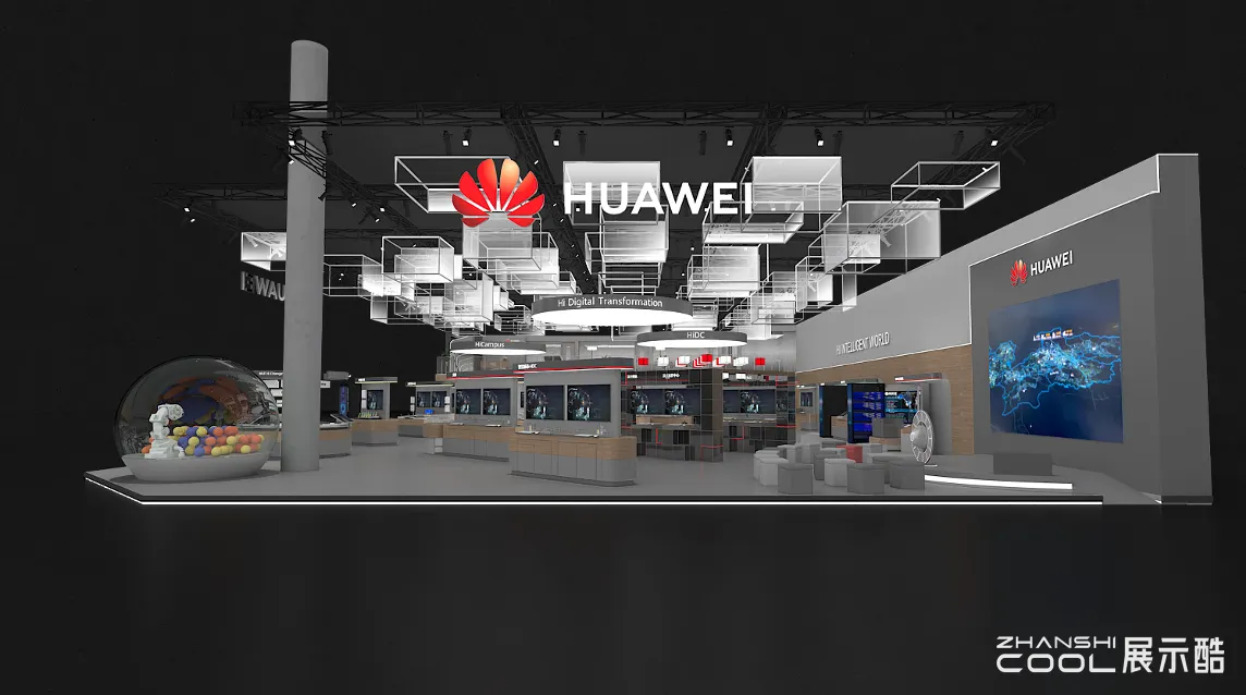 图片[4] - 华为企业BGMWC2020展台设计方案 Huawei Enterprise BG MWC 2020 - 展示酷