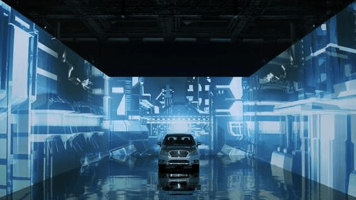 沉浸式车展 汽车展示 CAVE空间 SUBARU NEW LEGACY Projection Installation - 展示酷