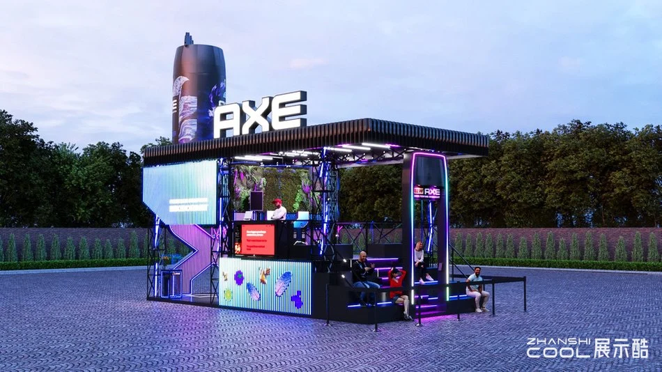 图片[2] - 美国联合利华 AXE香水展台设计效果 AXE Booth – PESTAPORA - 展示酷