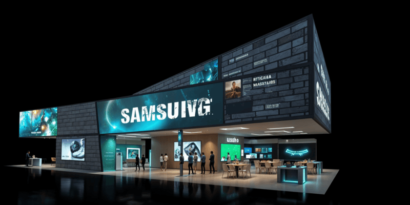 AI创作三星展台创意 SAMSUNG Booth Ideas AI Vision - 展示酷