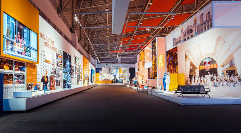武汉市抗疫成果展览实景摄影照片｜JPG｜64张｜15.14M - 展示酷