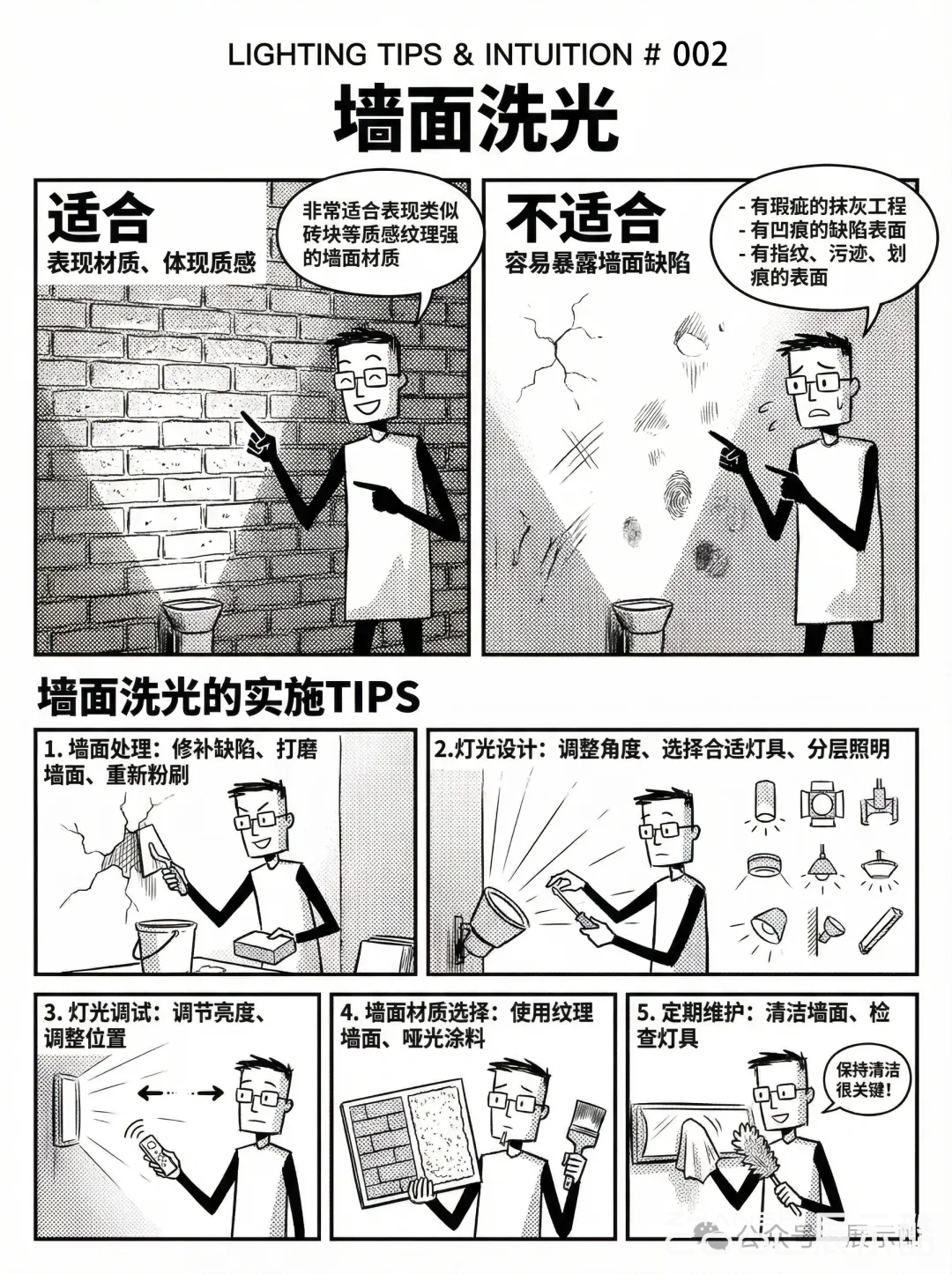 20251230142352221-【展览设计干货】灯光常识：6张漫画图解，带你避开照明设计的“坑” (2)