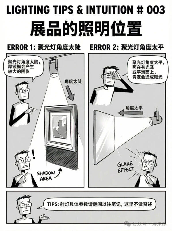 灯光常识【一】：6张漫画图解，带你避开照明设计的“坑” - 展示酷