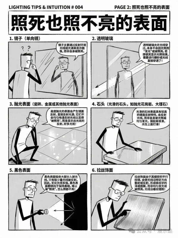 灯光常识【一】：6张漫画图解，带你避开照明设计的“坑” - 展示酷