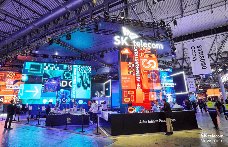 巴塞罗那MWC2026韩国电信SKT展台照片+视频｜JPG+MP4｜16个｜16.51M - 展示酷