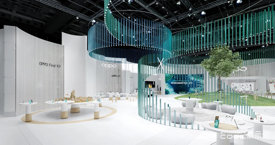 图片[1] - 巴塞罗那 MWC 2023年 OPPO展台设计效果图｜JPG｜23张｜20.89M - 展示酷